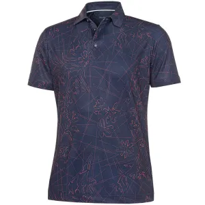 Galvin Green Maverick V8  Polo Shirt - Navy/Orange