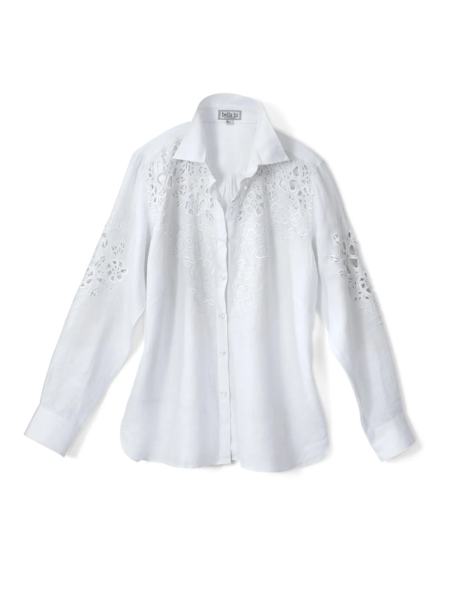 Georgina Cutwork Linen Shirt