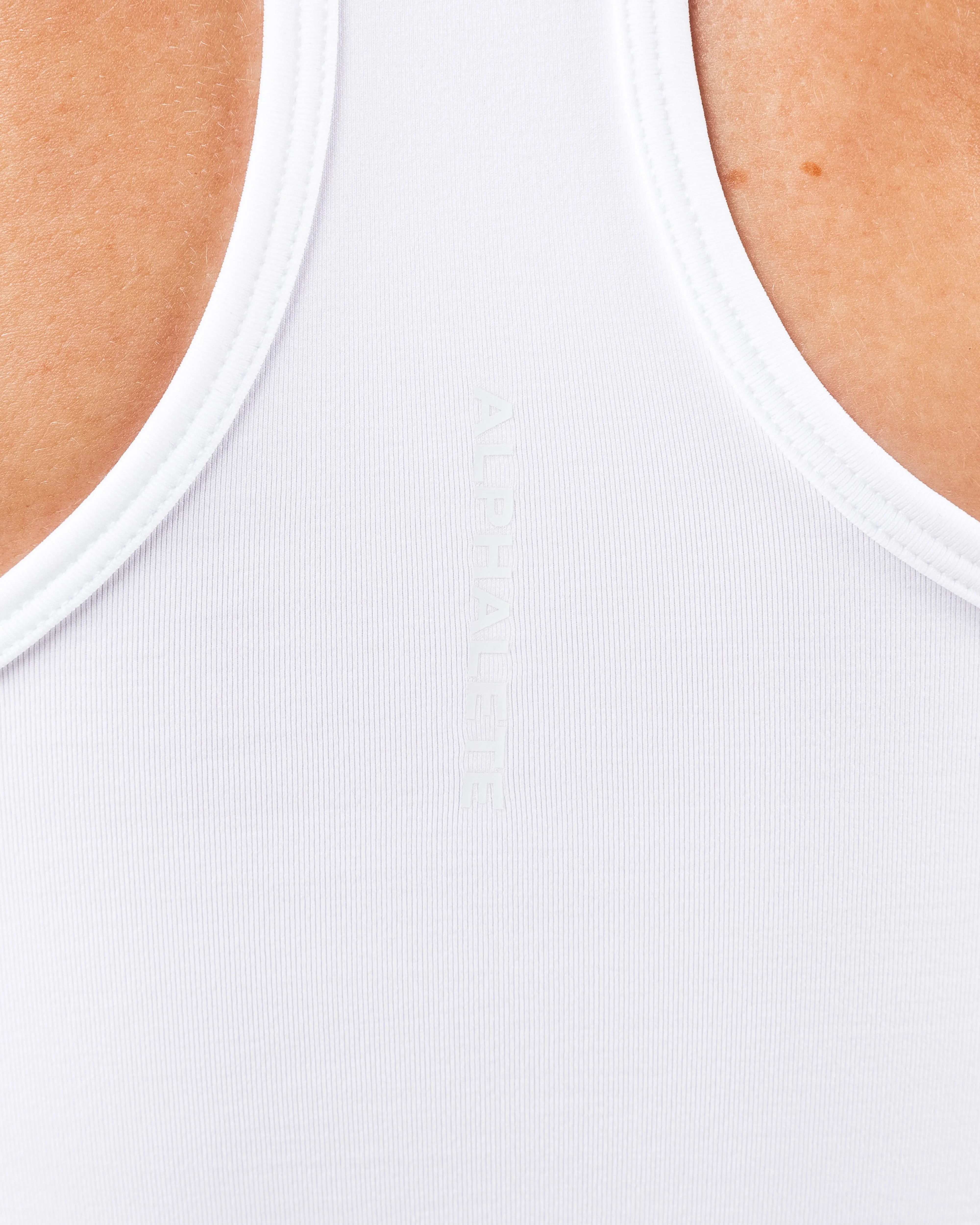 Glass Tank - White Alphalete Athletics