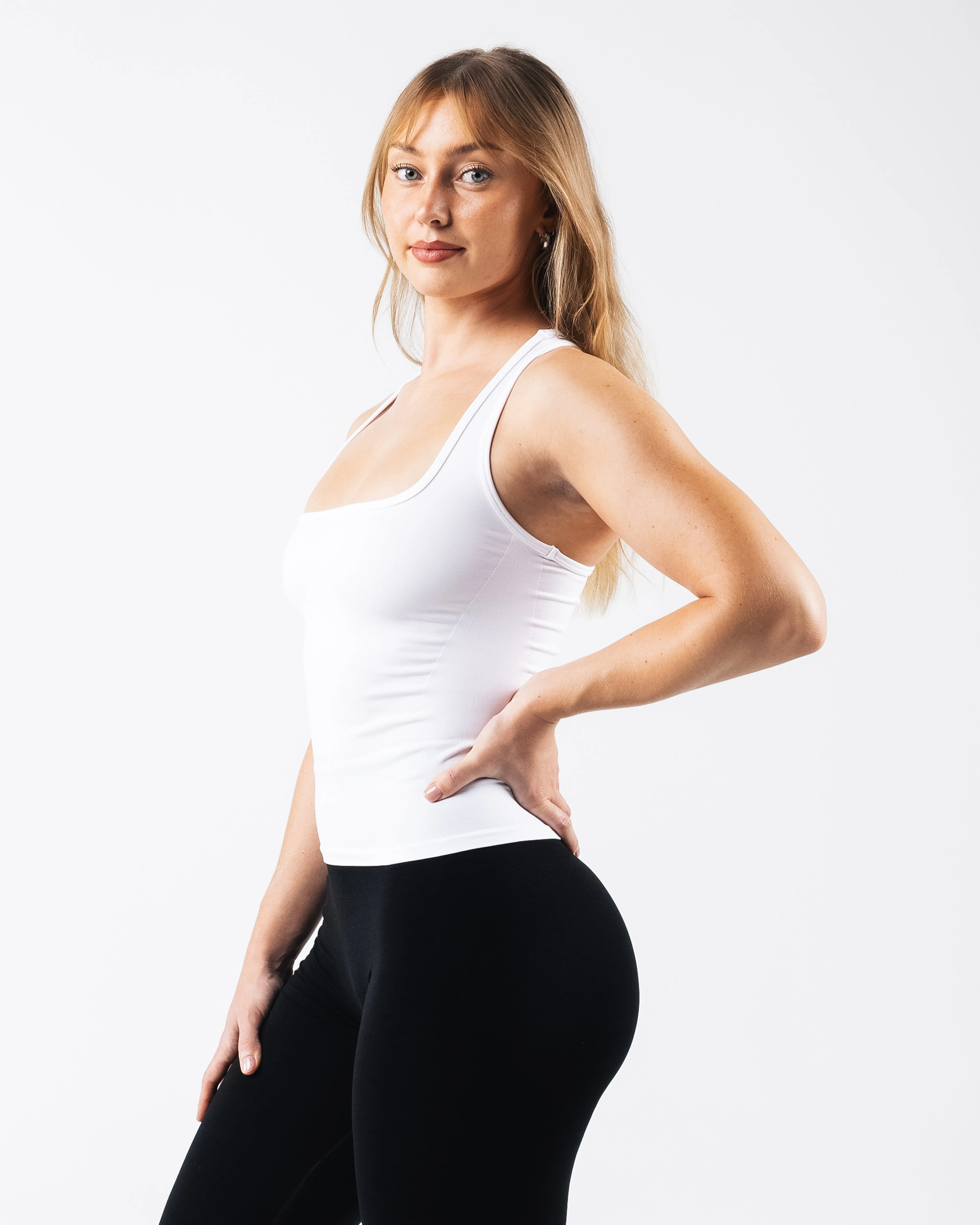 Glass Tank - White Alphalete Athletics