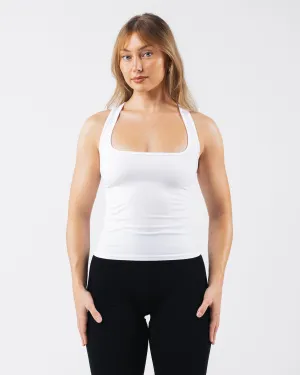 Glass Tank - White Alphalete Athletics