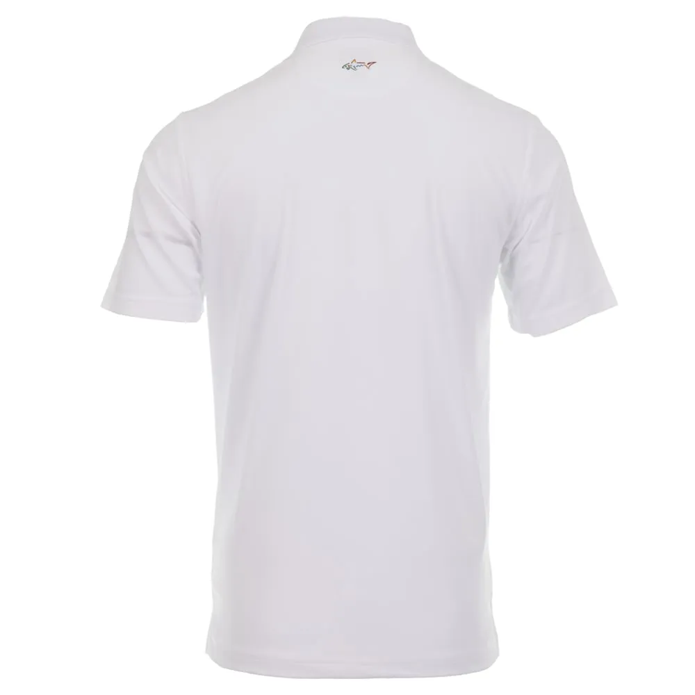 Greg Norman By ProQuip Performance Micro Pique Polo Shirt - White