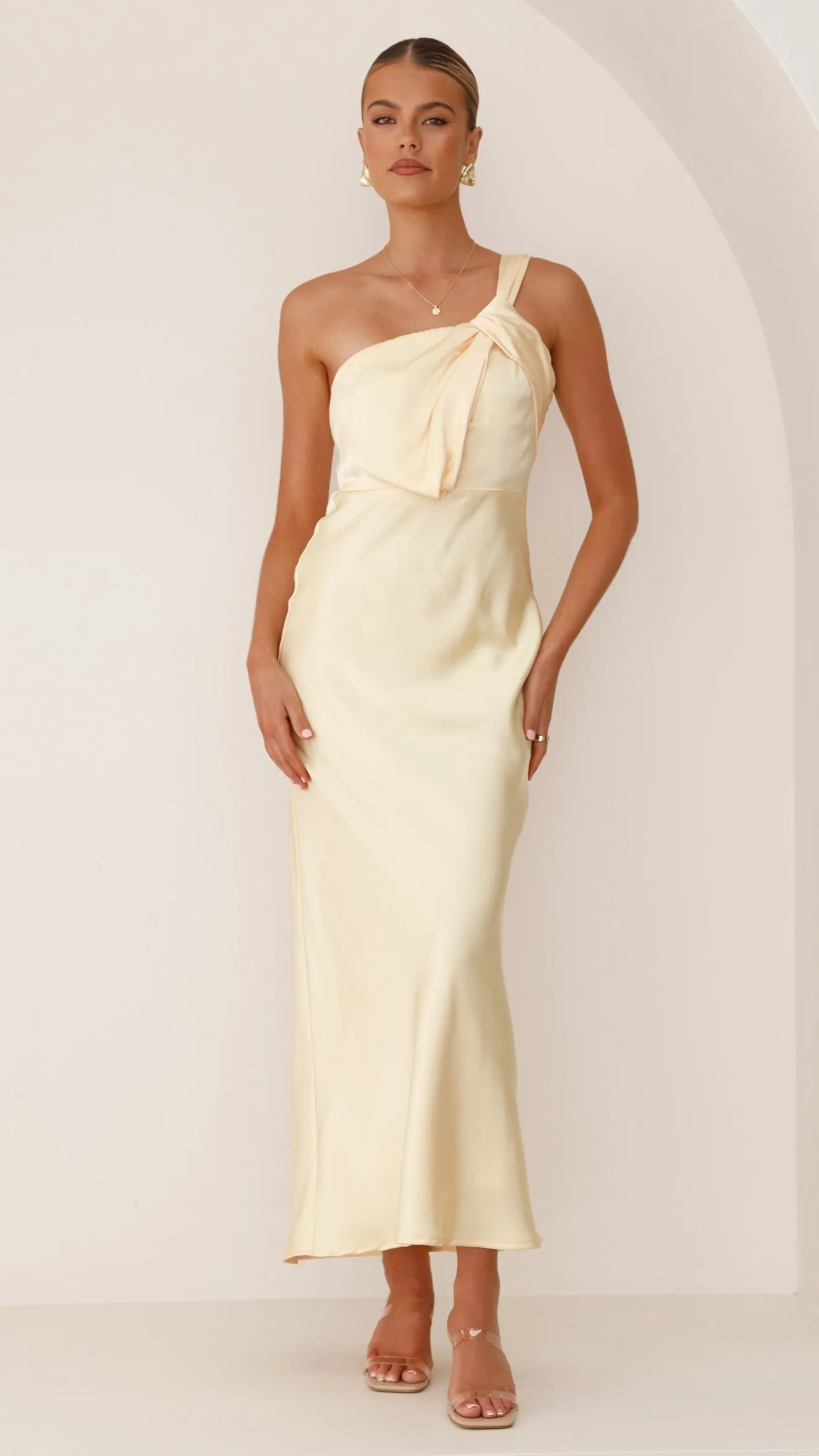 Greta Maxi Dress - Yellow Billy J