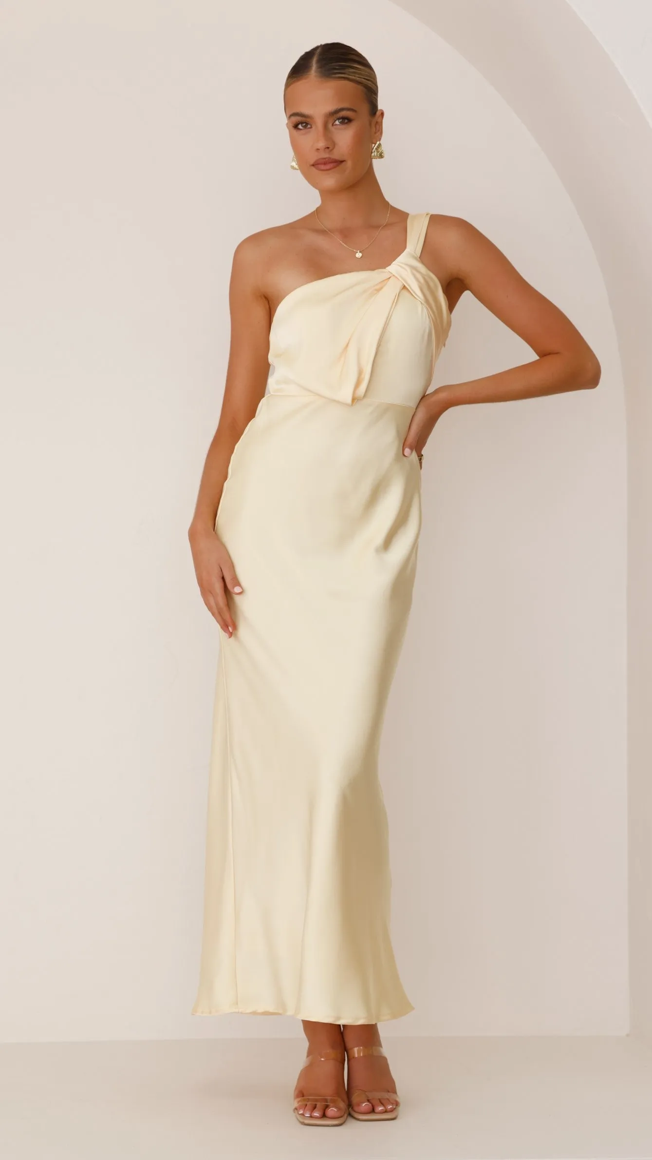 Greta Maxi Dress - Yellow Billy J