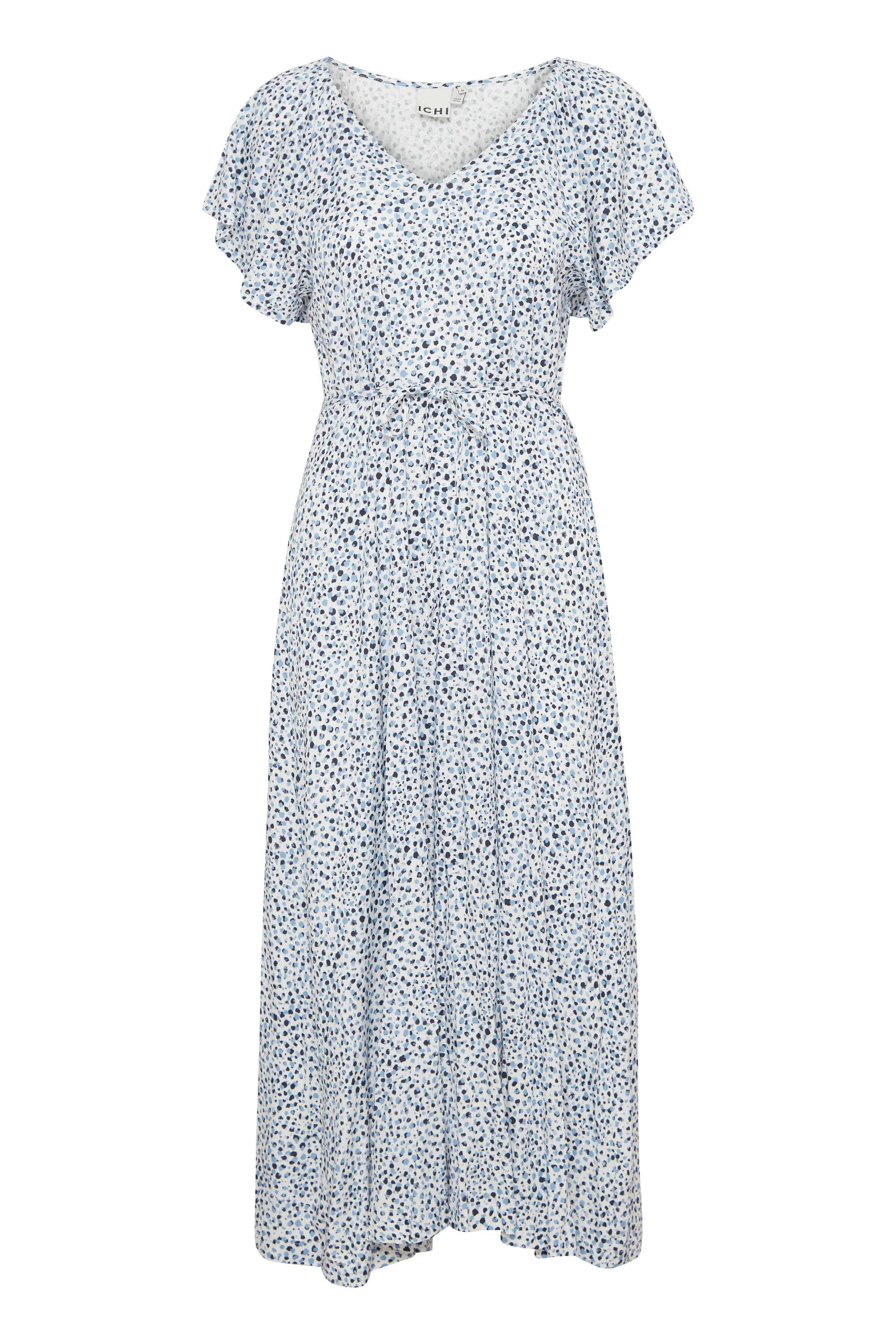 Hayley Short Sleeve Dress (Della Robia Blue Dot)