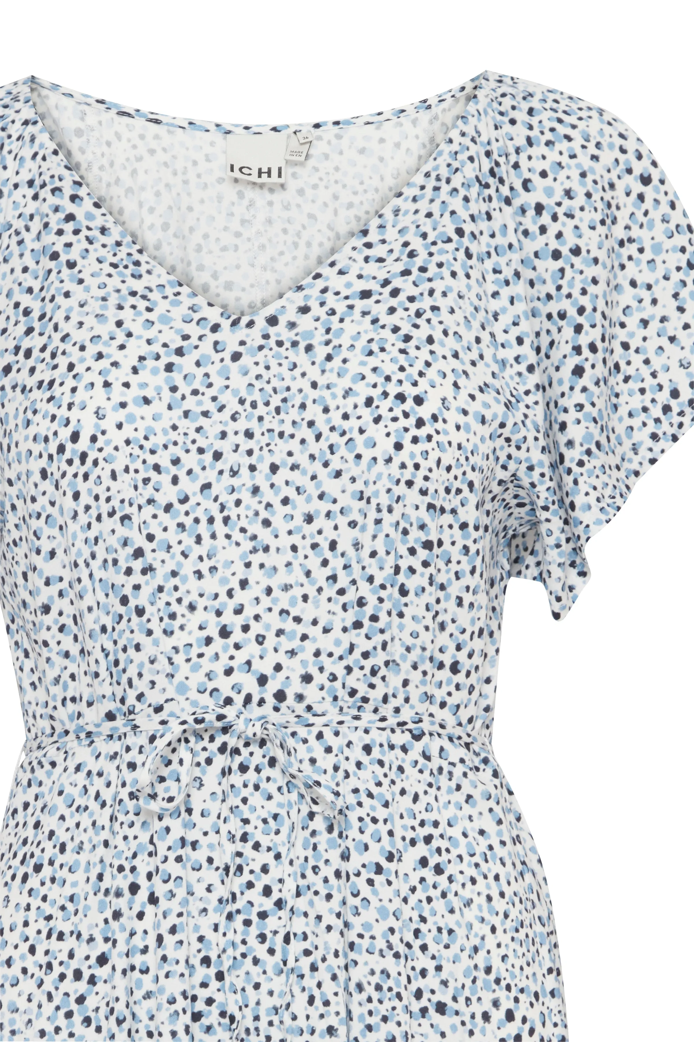 Hayley Short Sleeve Dress (Della Robia Blue Dot)