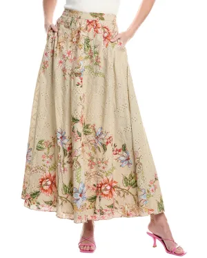 Hemant & Nandita Eyelet Maxi Skirt