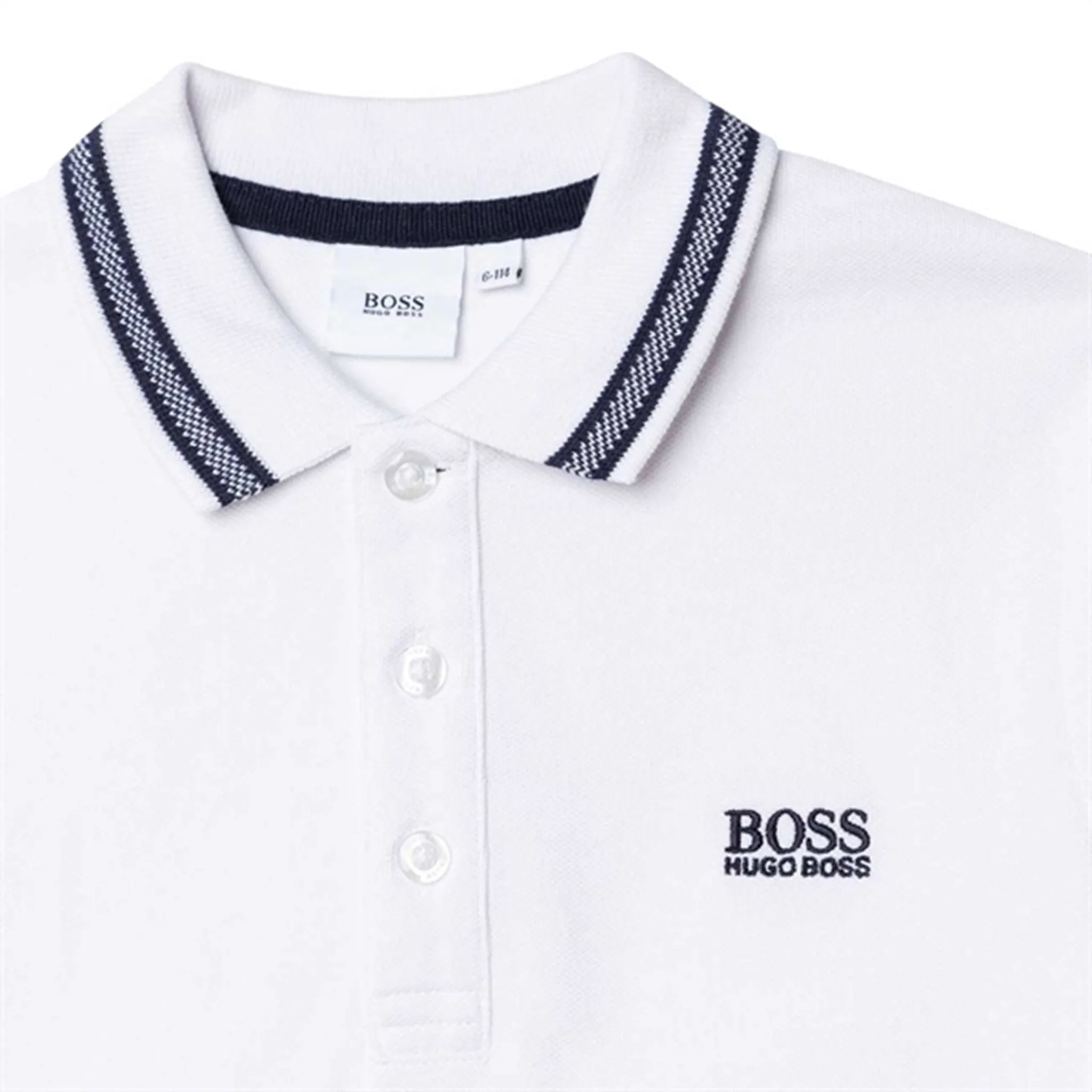 Hugo Boss Boy Short Sleeve Polo White