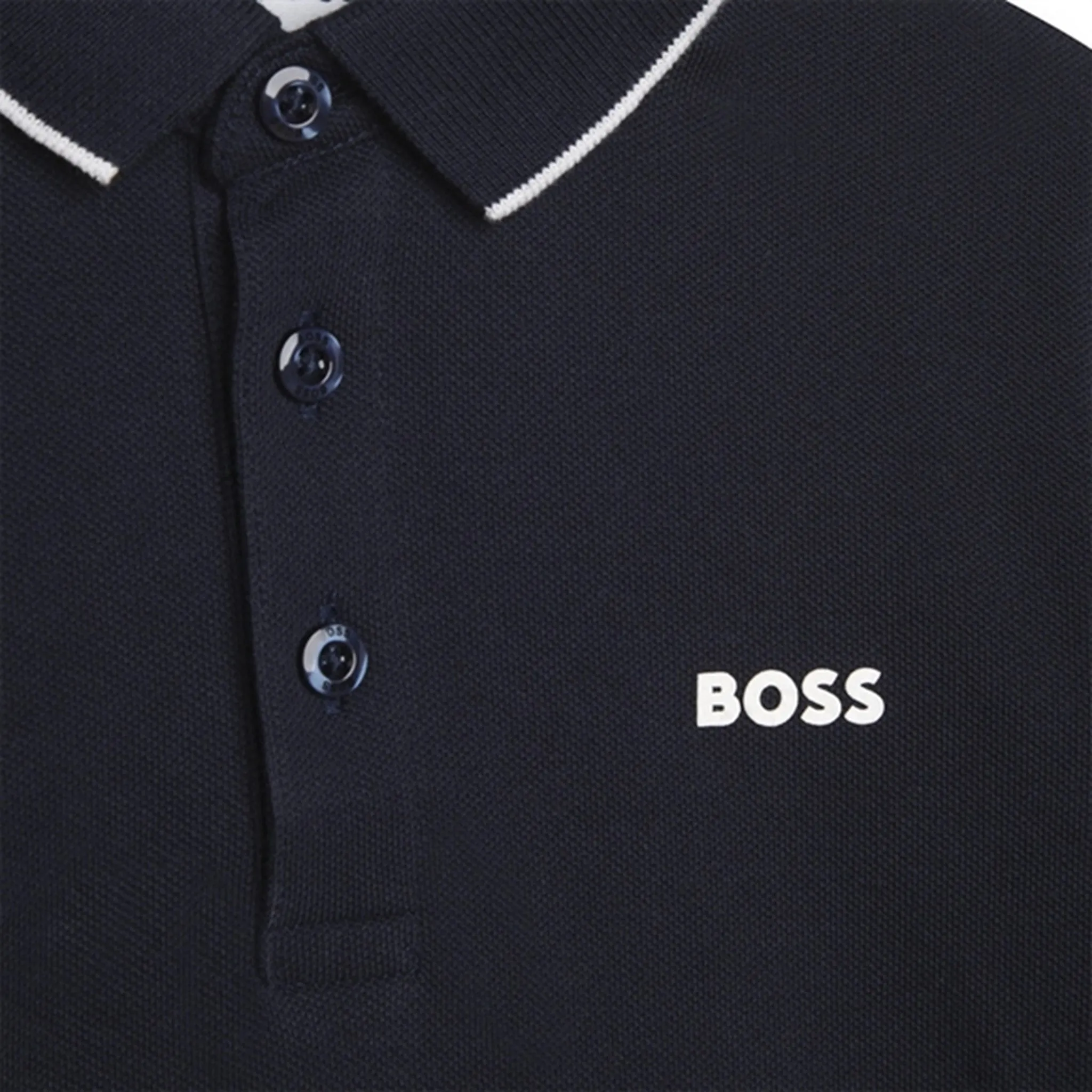 Hugo Boss Long Sleeve Polo Navy