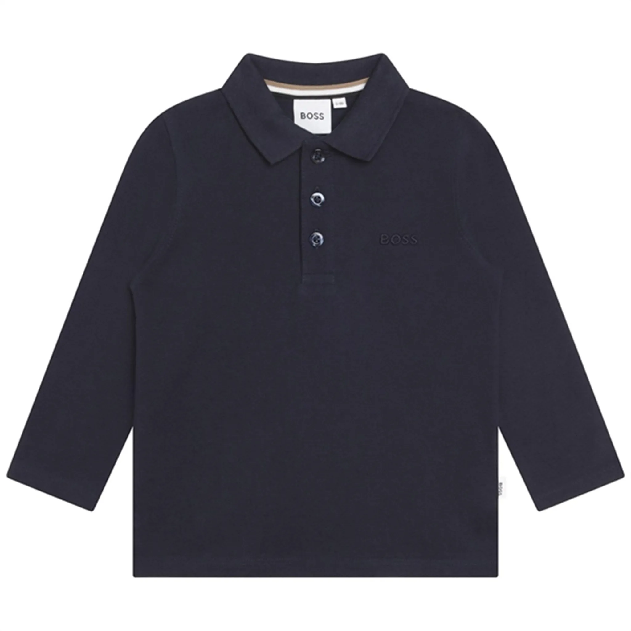 Hugo Boss Long Sleeved Polo Navy