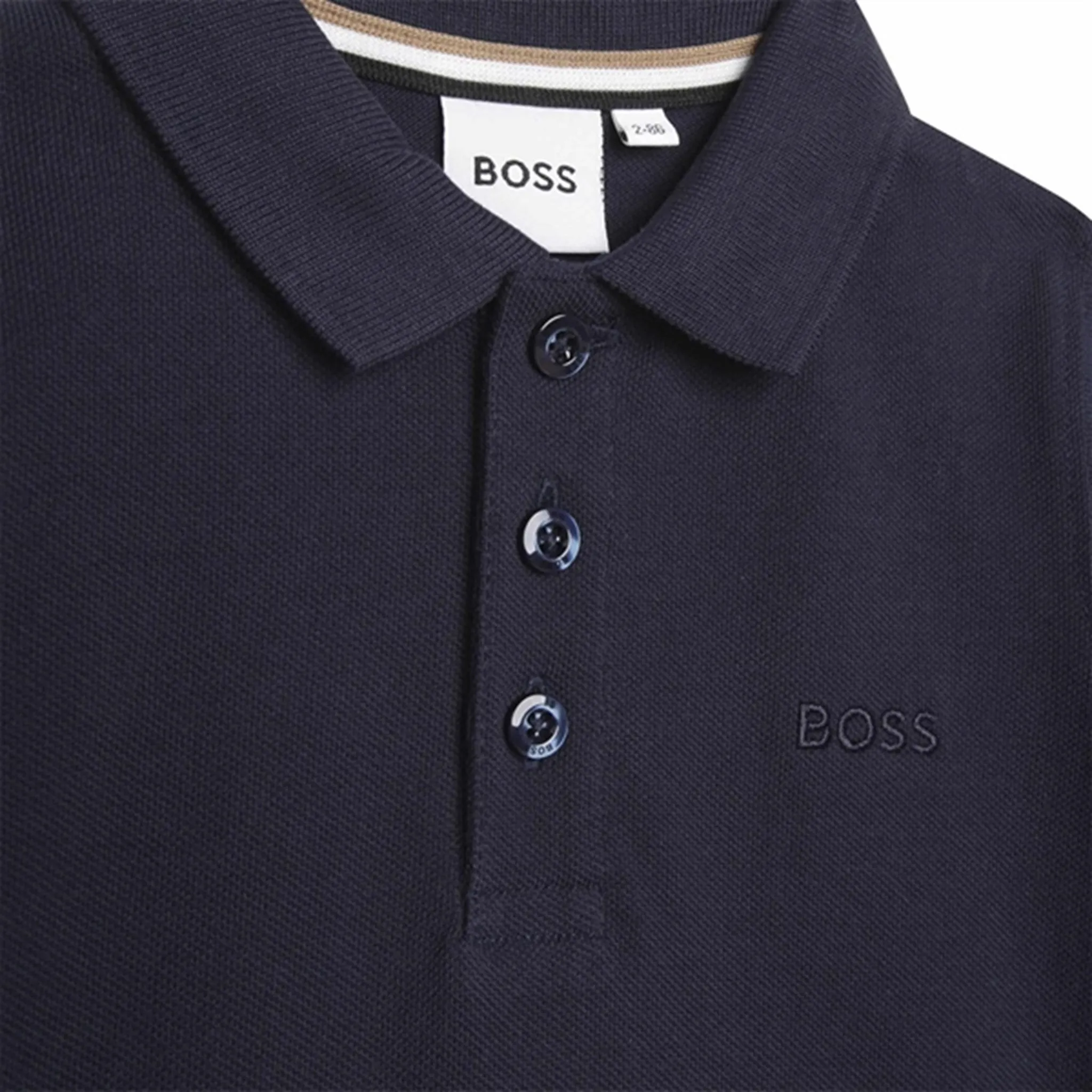 Hugo Boss Long Sleeved Polo Navy
