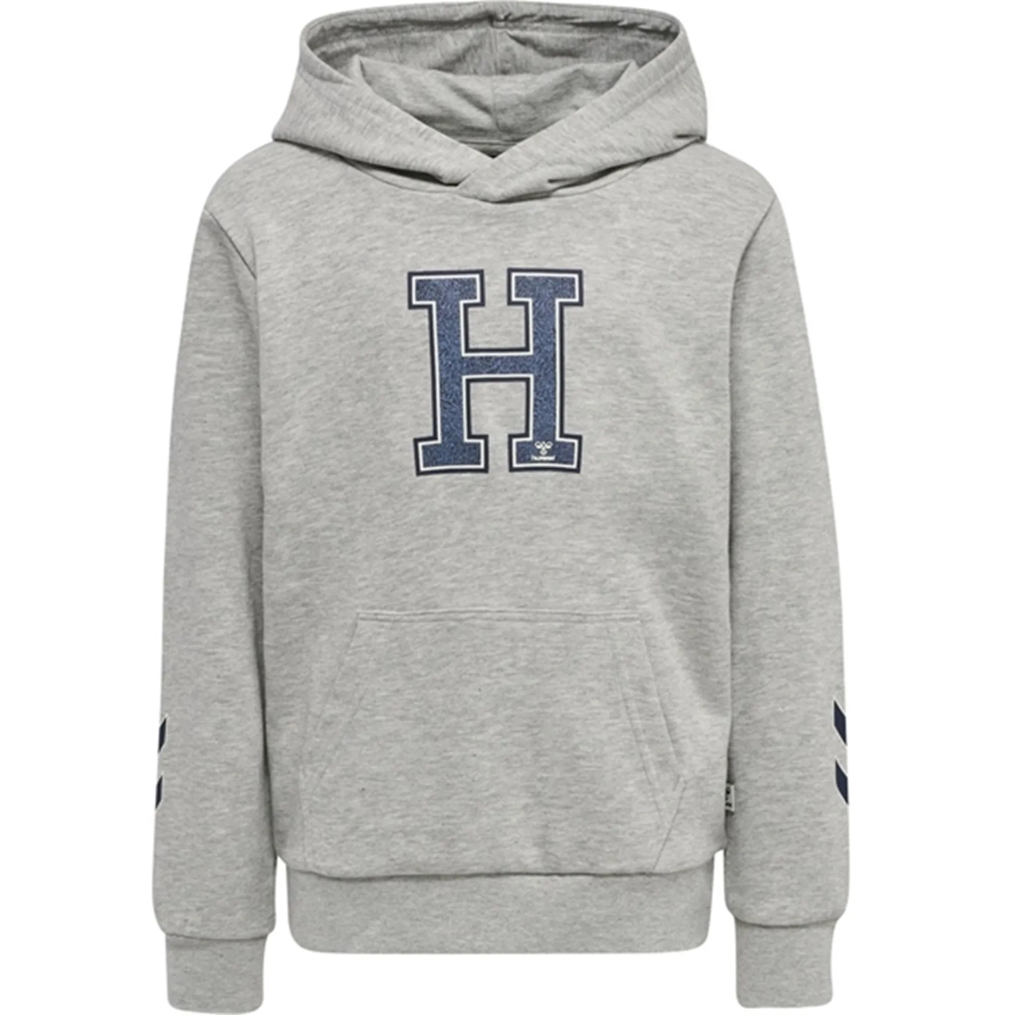 Hummel Light Grey Melange Geography Hoodie