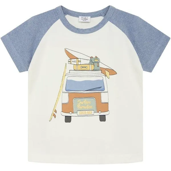 Hust & Claire Mini Blue Fog Melange Ancher T-shirt
