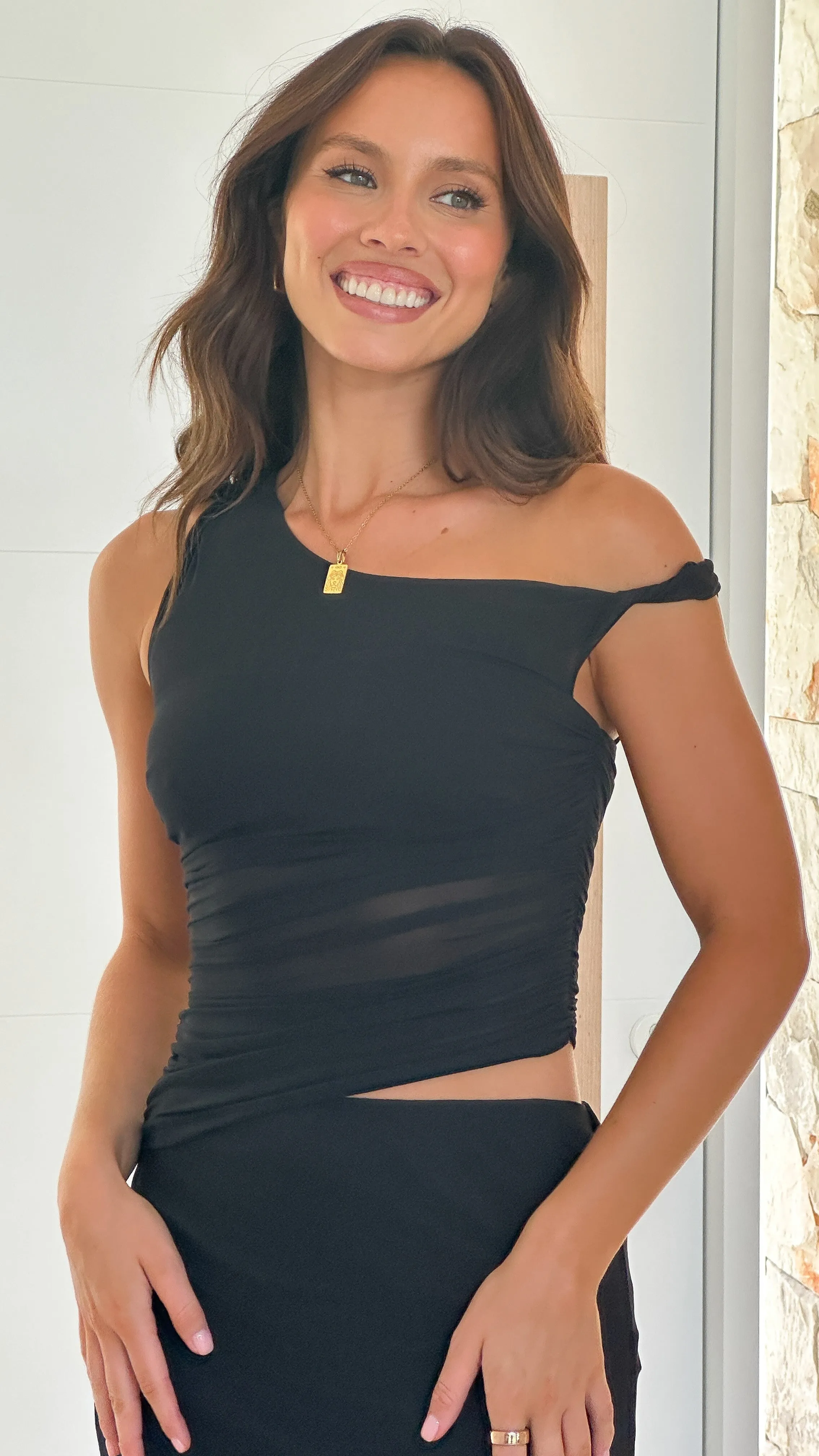 Iantha Maxi Dress - Black Billy J