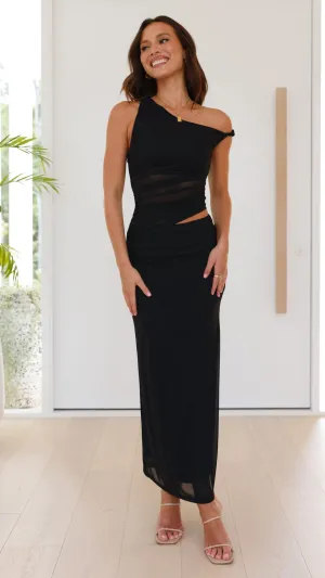 Iantha Maxi Dress - Black Billy J