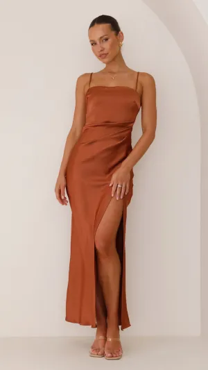 Ilana Maxi Dress - Copper Billy J