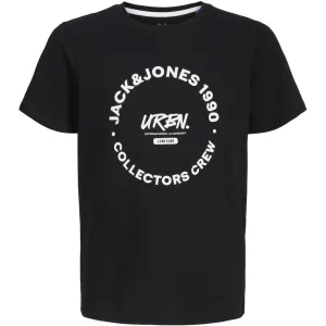 Jack & Jones Junior Black Simon T-Shirt Crew Neck