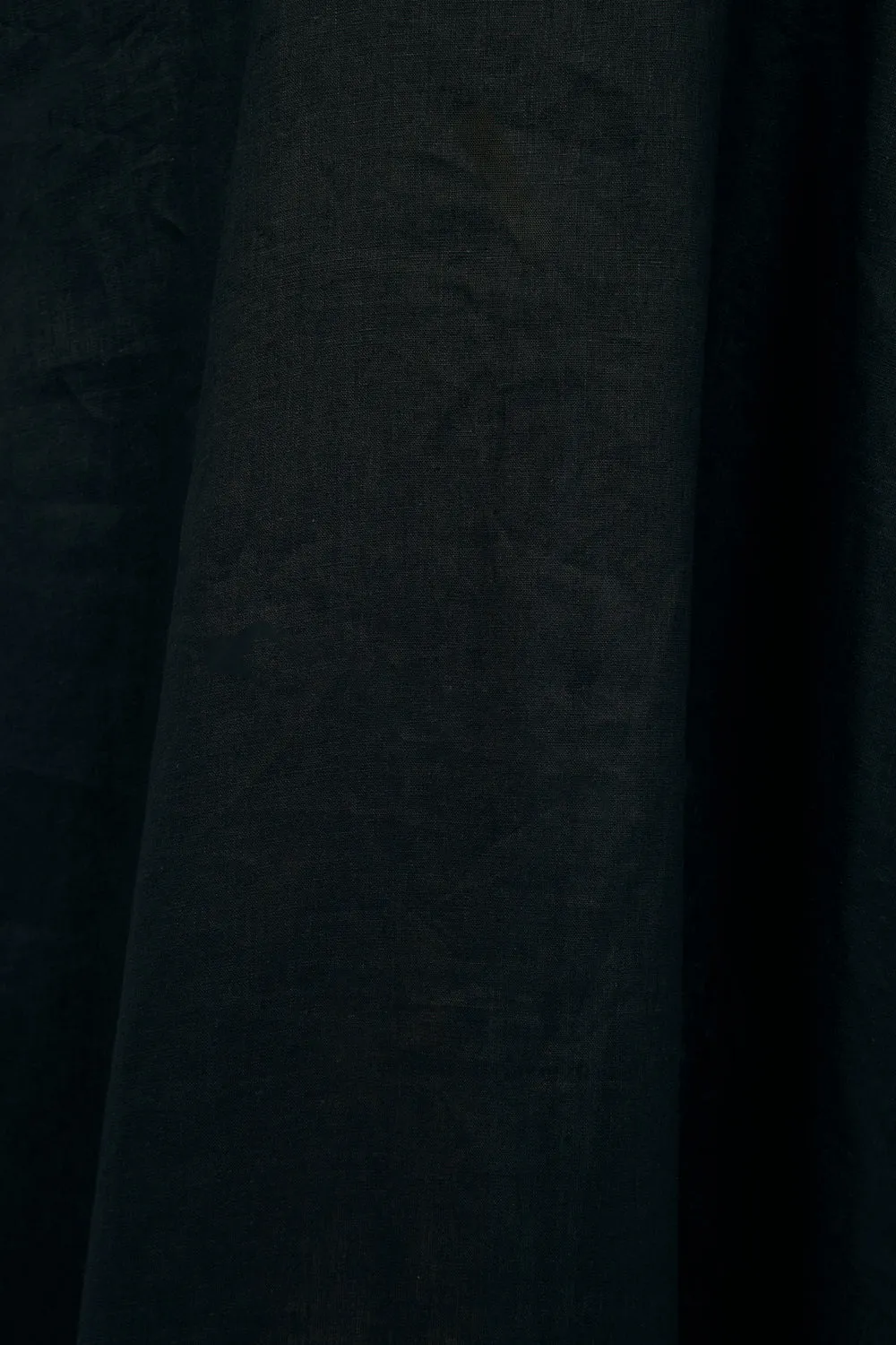 Jarla Linen Midi Dress in Black Adrift