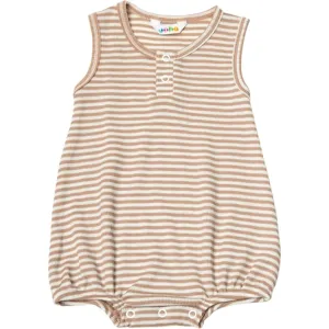 Joha Wool/Silk Light Brown Stripe Summersuit