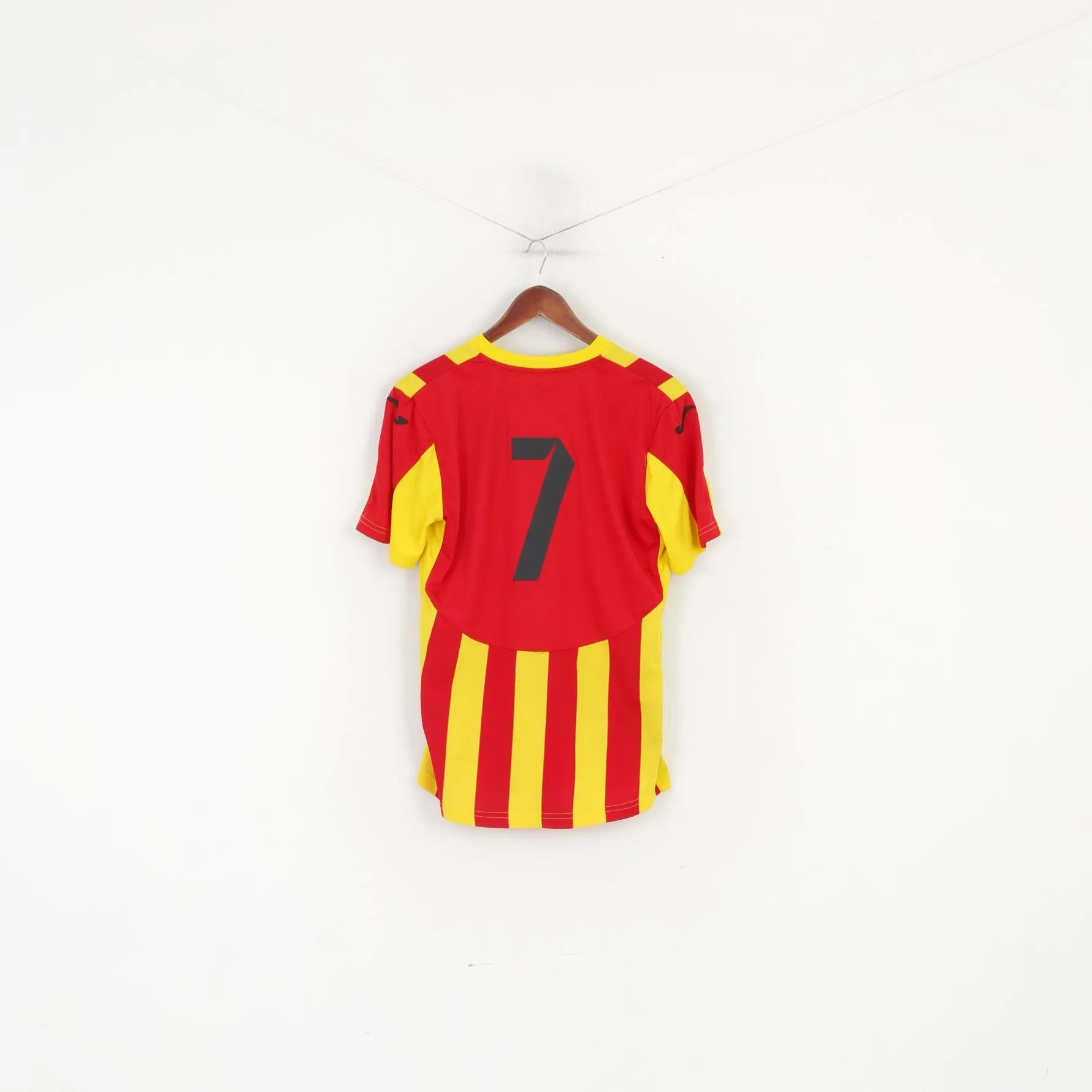 Joma Sacriston C.V.F.C Men S Shirt Yellow Football Club Vintage #7 Jersey Top