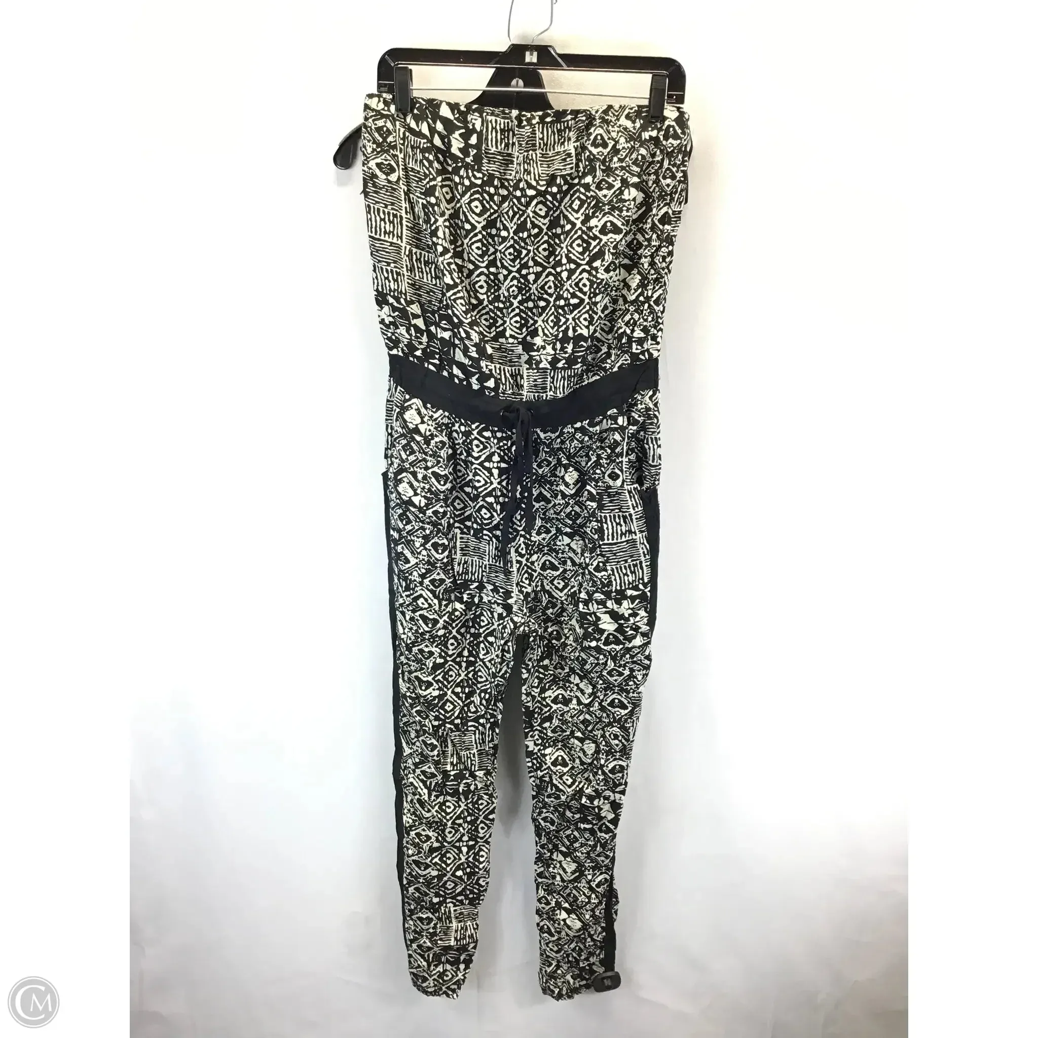 Jumpsuit By Clothes Mentor In Black & White, Size: L