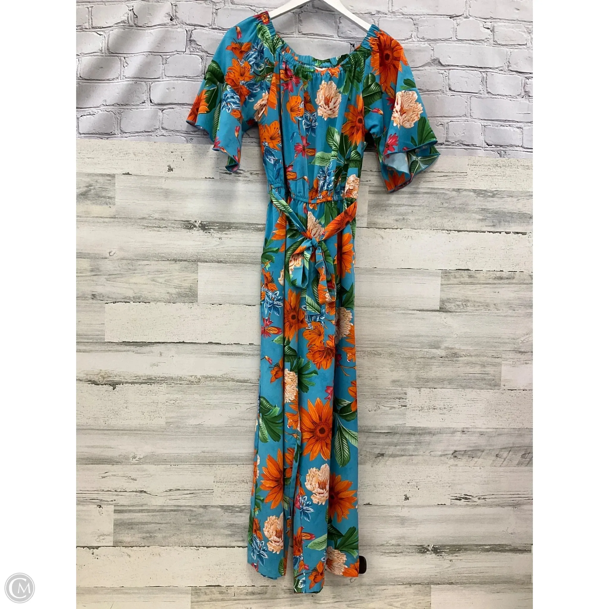 Jumpsuit By Clothes Mentor In Blue & Orange, Size: S