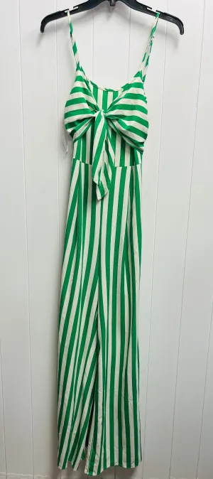 Jumpsuit By Flying Tomato In Green & White, Size: S