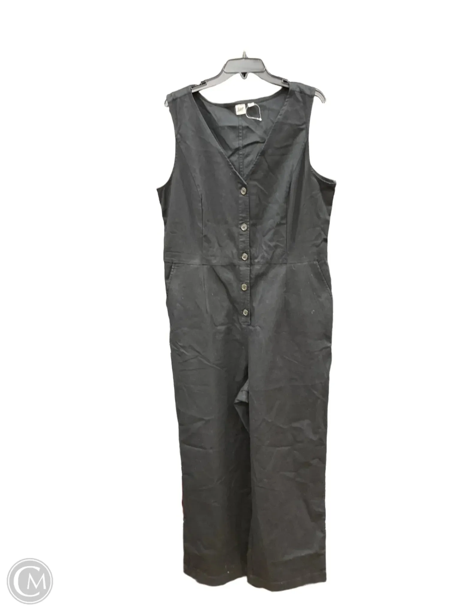Jumpsuit By Gap In Black, Size: 1x
