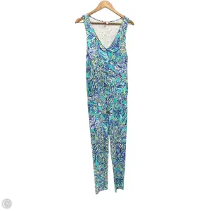 Jumpsuit Designer By Lilly Pulitzer In Blue & Green, Size: S