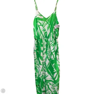 Jumpsuit Designer By Lilly Pulitzer In Green & White, Size: S