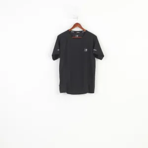 Karrimor Run Men M T-Shirt Black Crew Neck Sport Training Vintage Short Sleeve Top