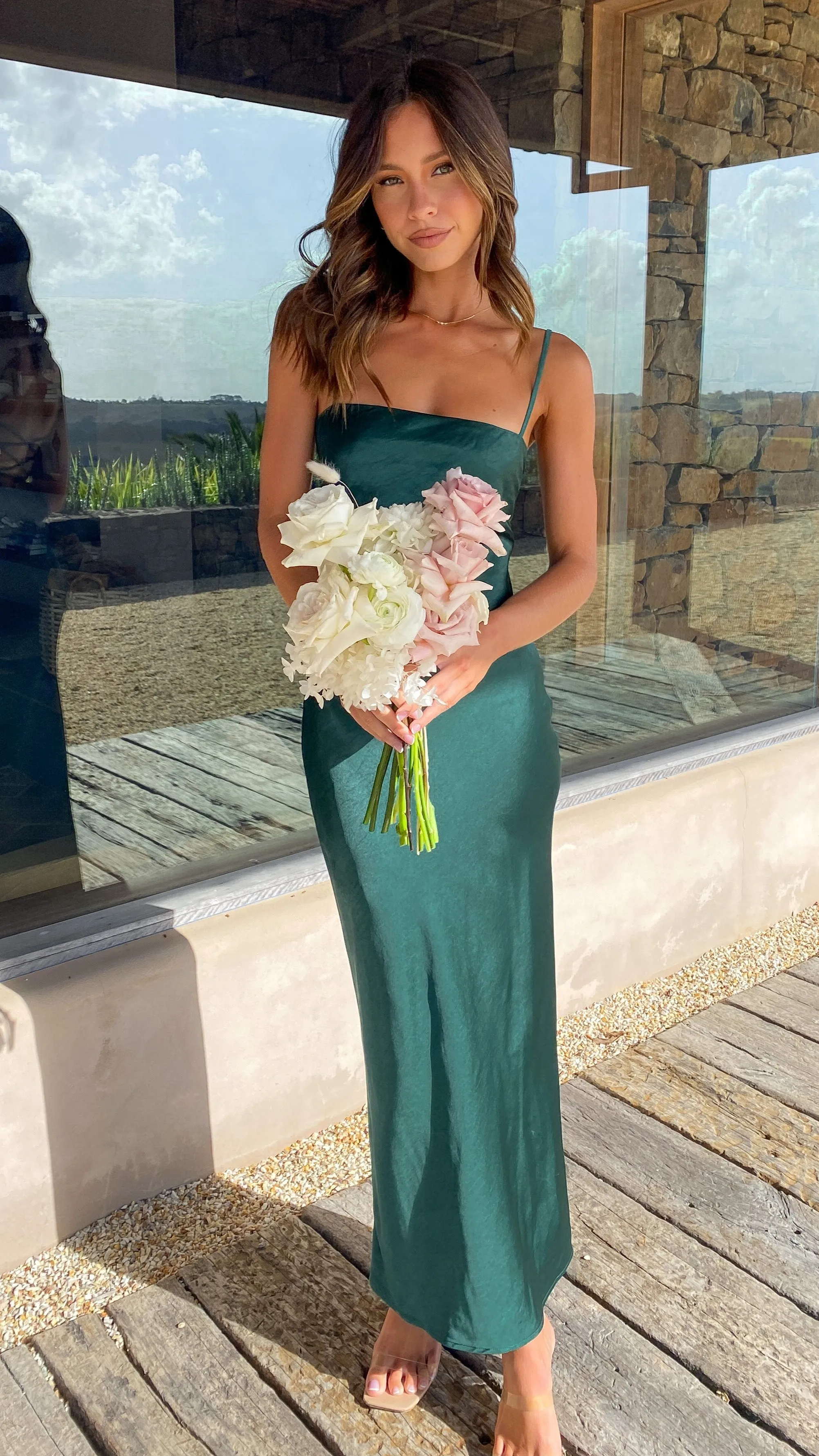 Keira Maxi Dress - Emerald Billy J