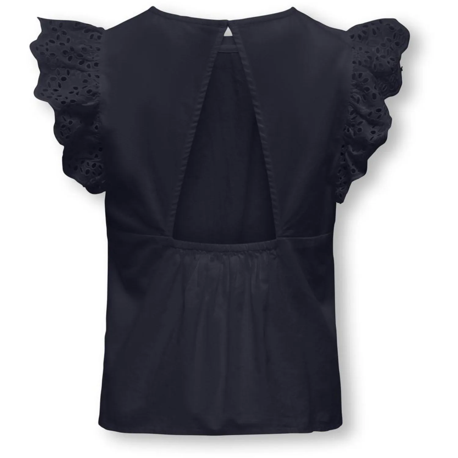 kids ONLY Black Lou Life Embroidery Top
