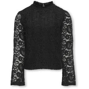 kids ONLY Black Milly Flared Sleeve Lace Blouse