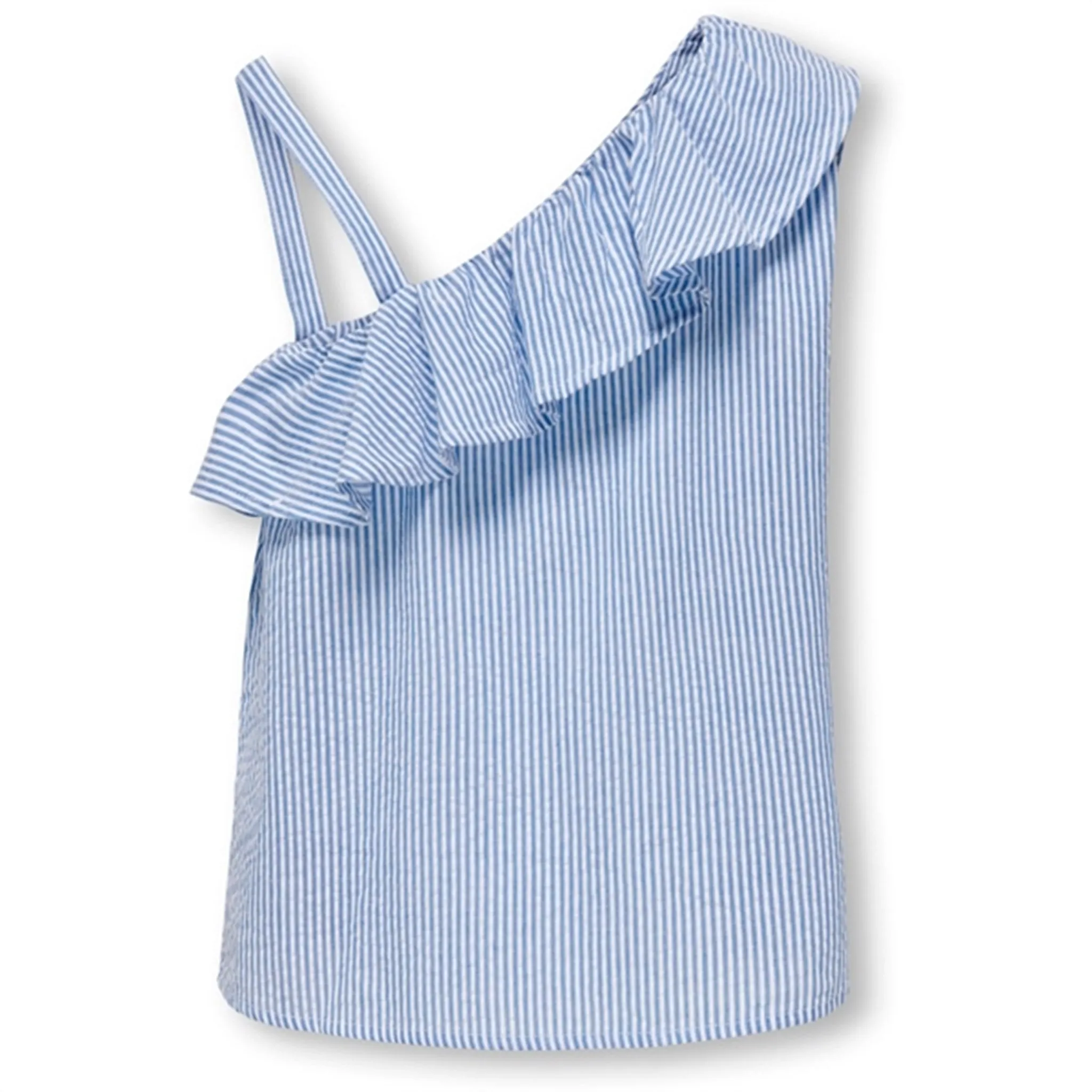 Kids ONLY Cloud Dancer / Clear Sky Milla One Shoulder Top