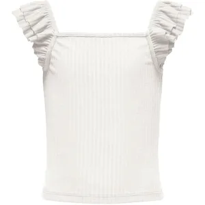 Kids ONLY Cloud Dancer Nella Frill Strap Top