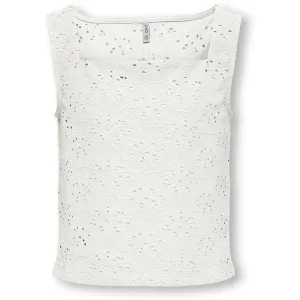 kids ONLY Cloud Dancer Smilla Square Neck Top