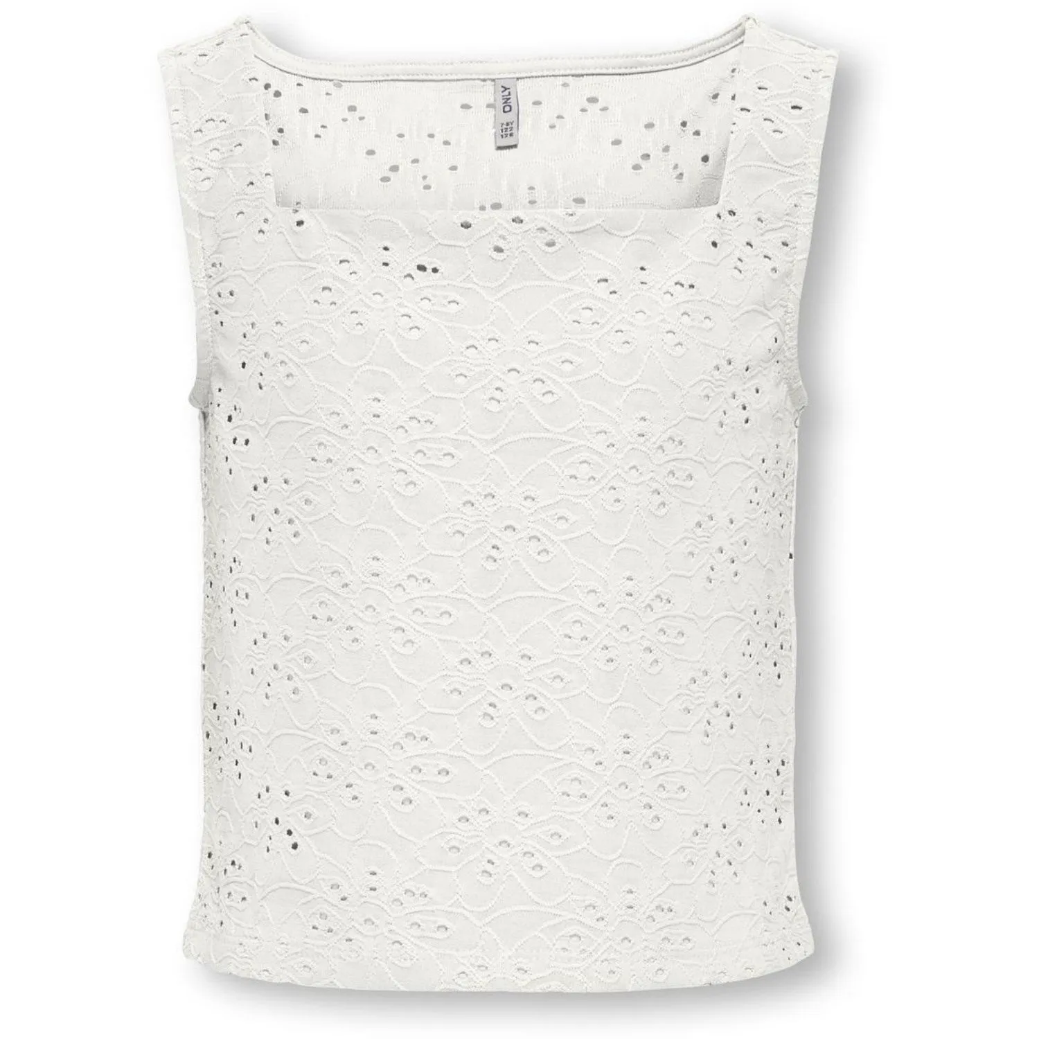 kids ONLY Cloud Dancer Smilla Square Neck Top