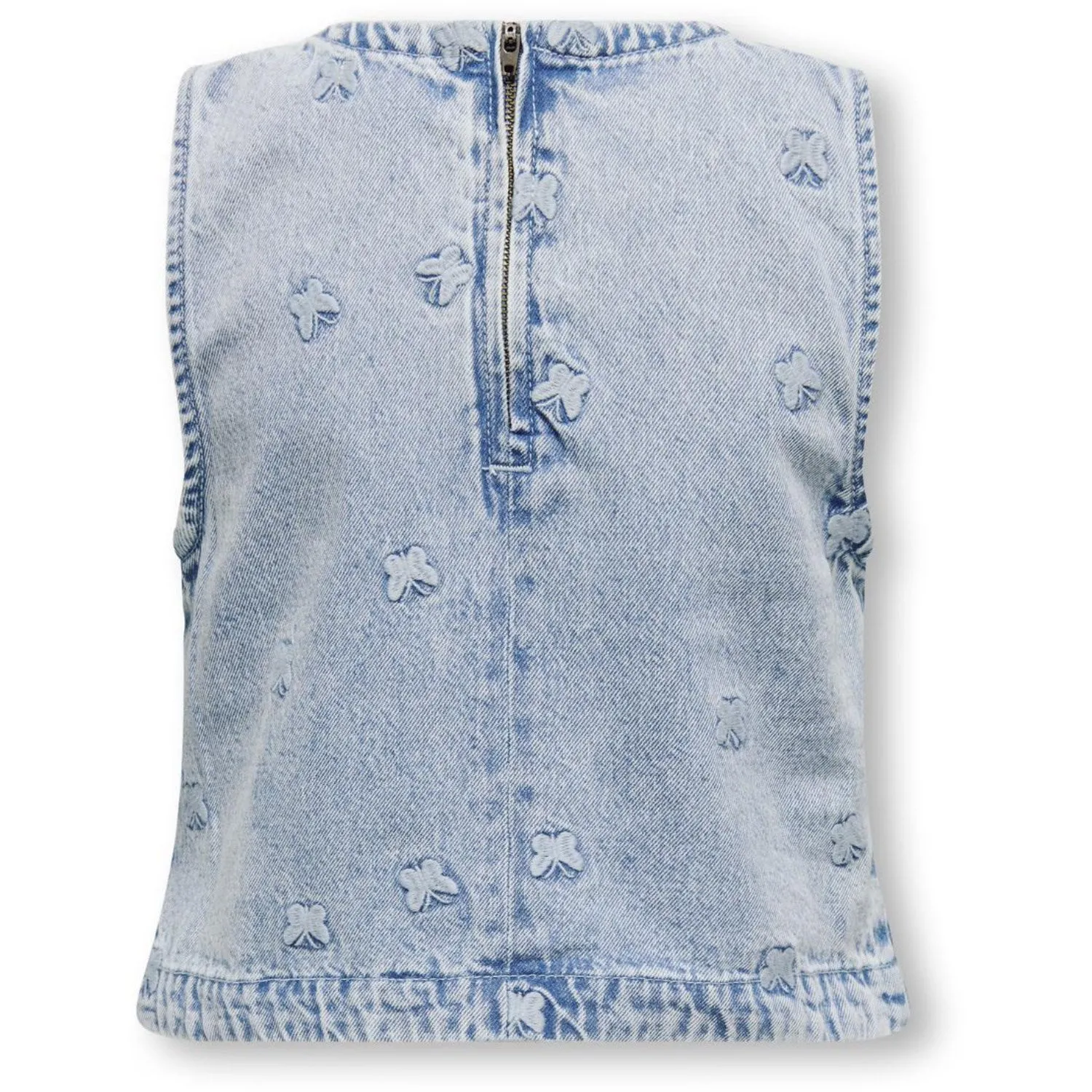 kids ONLY Light Blue Denim Butterfly Freja Butterfly Top Denim
