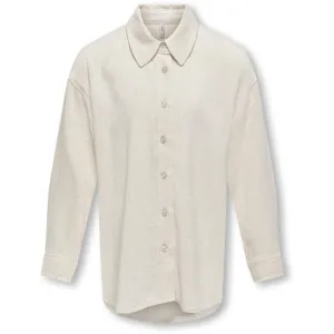 kids ONLY Moonbeam Siesta L/S Linen Blend Ovs Shirt Pnt