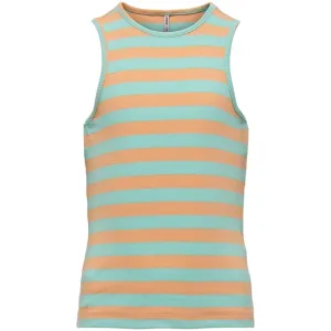 Kids ONLY Orange Chiffon Kenya Rib Tank Top