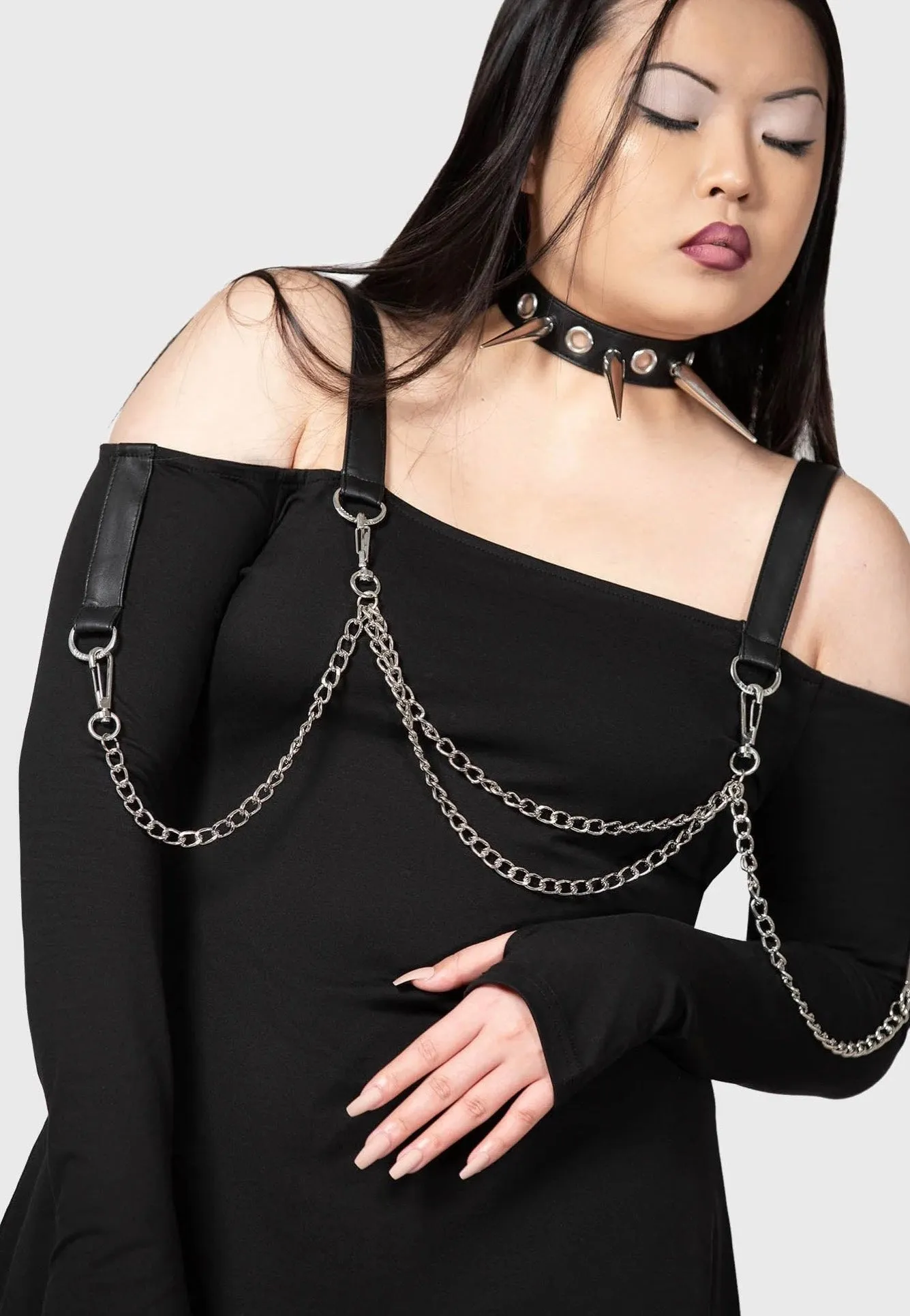 Killstar - Pleasure & Chain Black - Dress