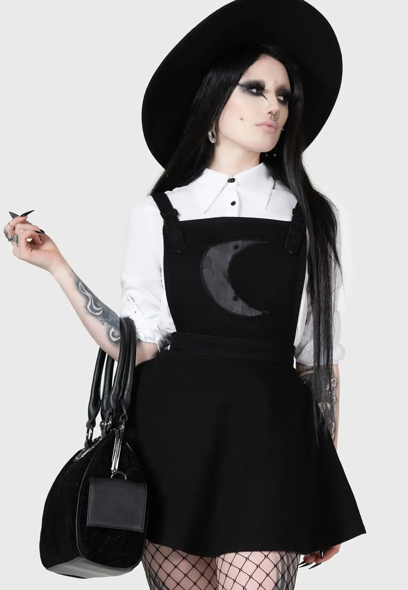 Killstar x Kihilist - Luna Orb Pinafore Black - Dress