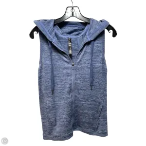 Knit Sleeveless Hooded Athletic Jacket By 90 Degrees By Reflex In Blue, Size: Xs