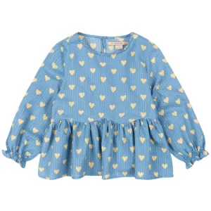 Konges Sljd Aisuru Blue Vida Blouse Gots