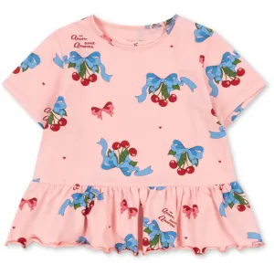 Konges Sljd Amarena Basic Frill Tee Gots