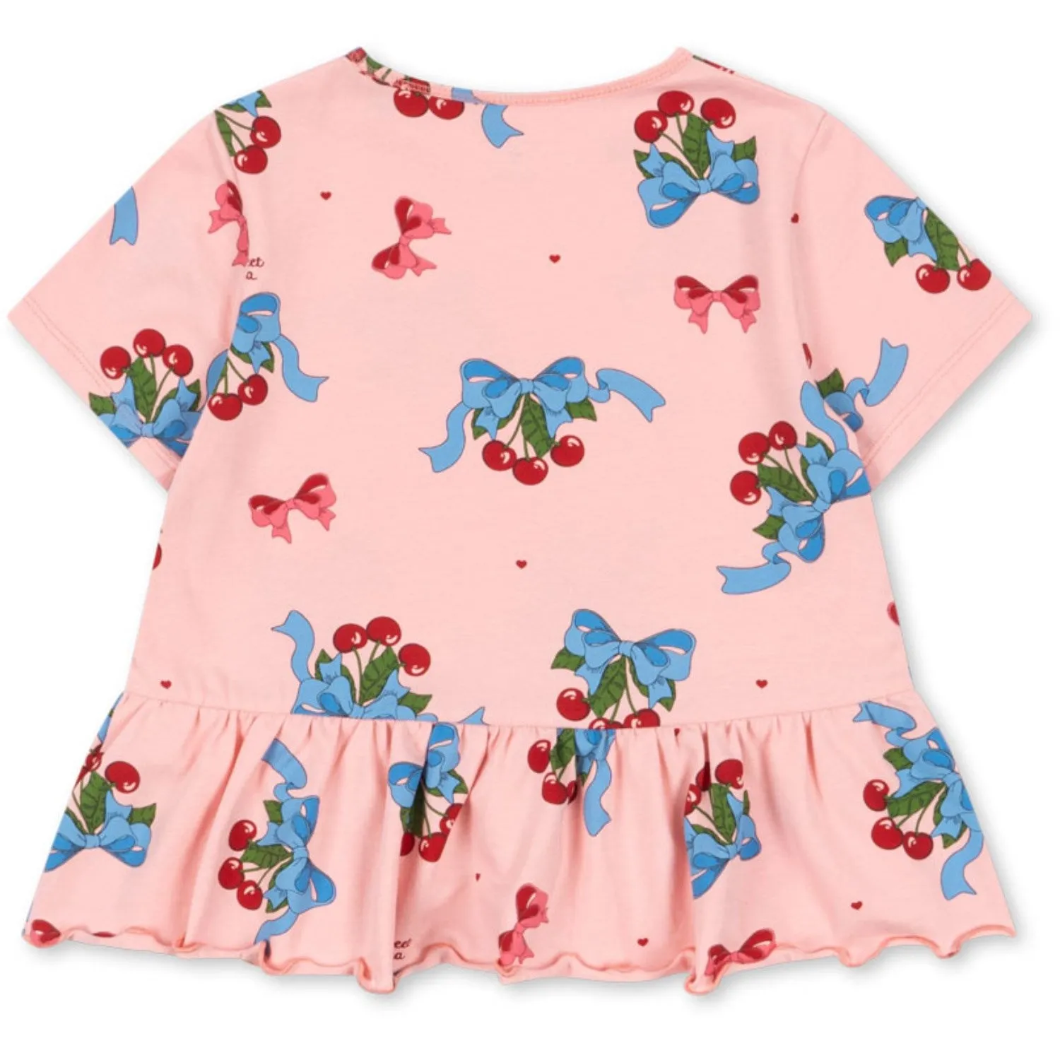 Konges Sljd Amarena Basic Frill Tee Gots