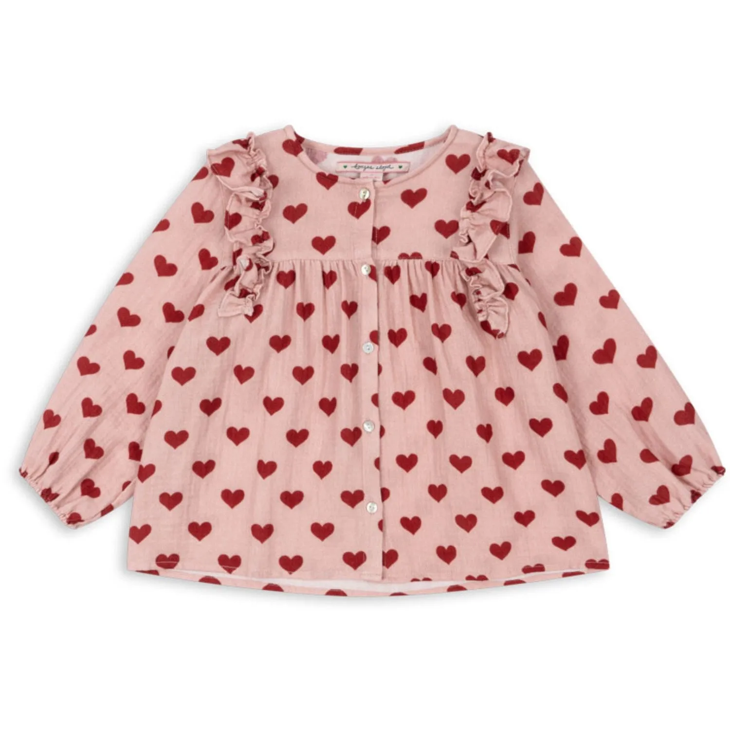 Konges Sljd Amour Mellow Coco Frill Shirt Gots