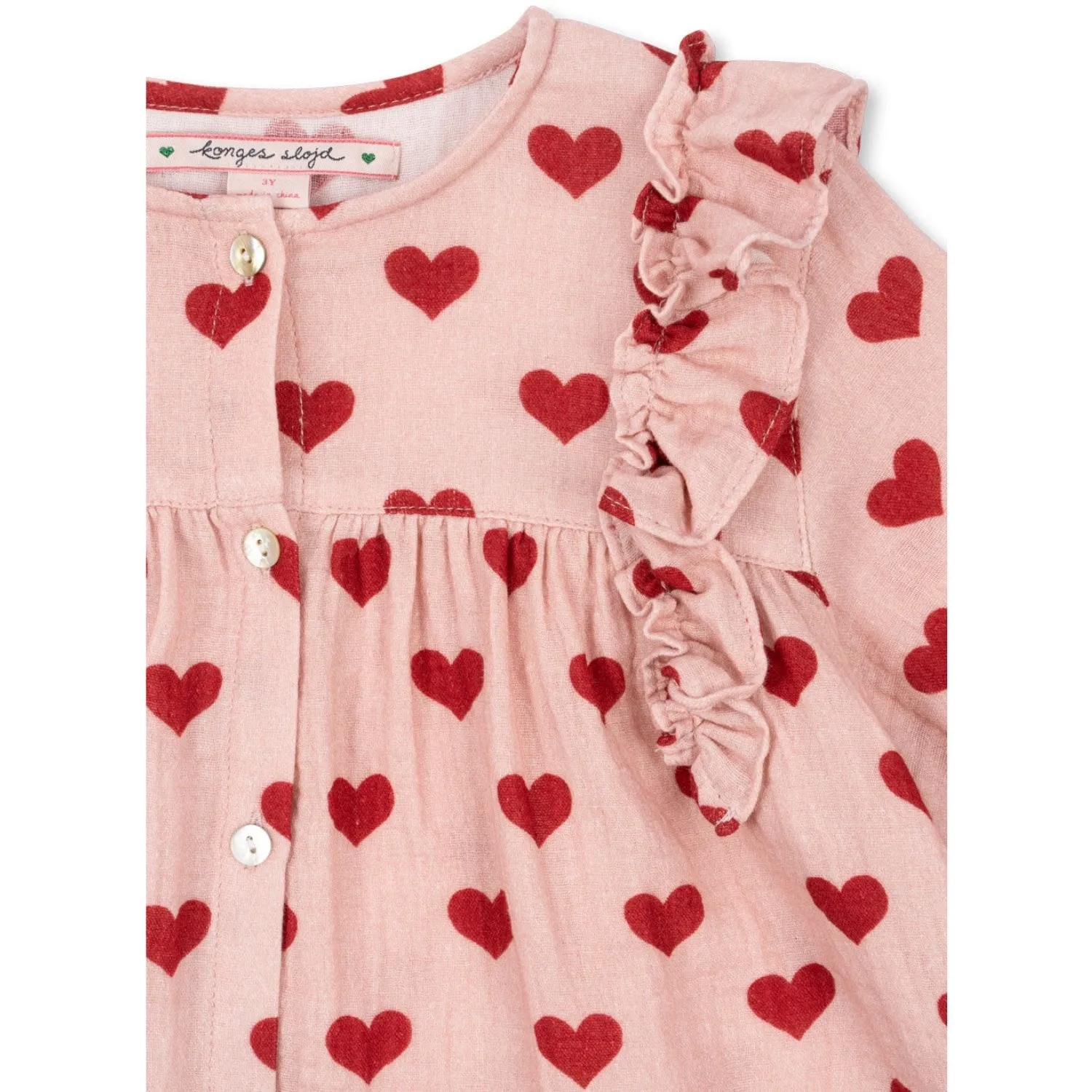 Konges Sljd Amour Mellow Coco Frill Shirt Gots