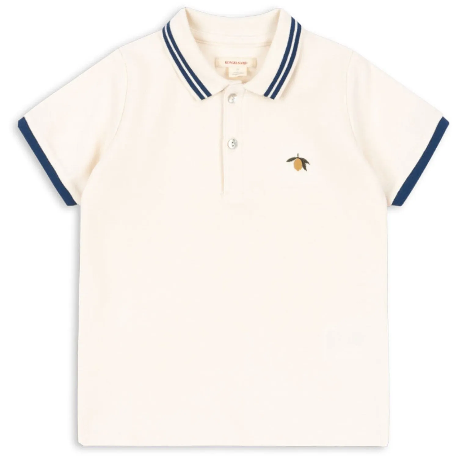 Konges Sljd Antique White Florian Polo Shirt Gots